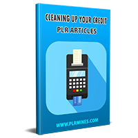 cleaning up your credit plr articles