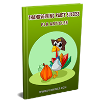 thanksgiving party plr articles