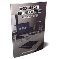 work at home time management plr articles