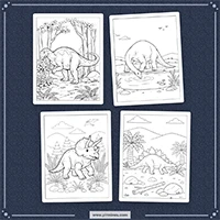Dinosaur Coloring PLR mockup 3