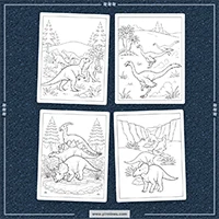 Dinosaur Coloring PLR mockup 5