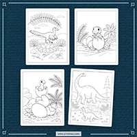 Dinosaur Coloring PLR mockup 6