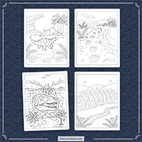 Dinosaur Coloring PLR mockup 7