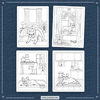 French Bulldog Coloring PLR mockup 1