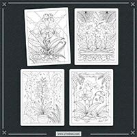 Orchid Coloring PLR mockup 1