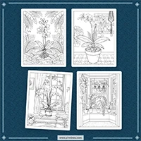 Orchid Coloring PLR mockup 3