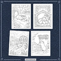 Realistic Guinea Pig Coloring PLR mockup 4