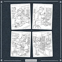 Cozy Bookshop And Coffee Shop Coloring PLR mockup 4