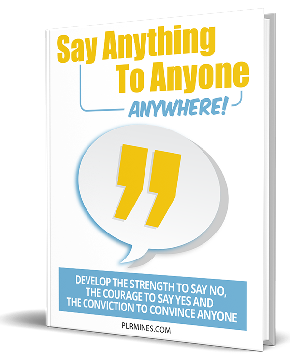 say anything anyone anywhere plr