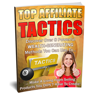 affiliate top tactics ebook with private license