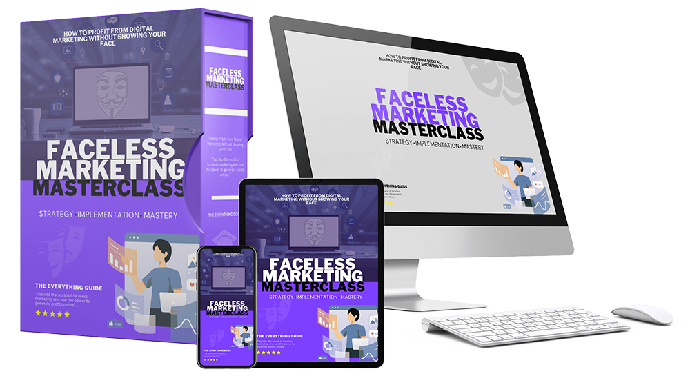 faceless marketing masterclass - private license ebook