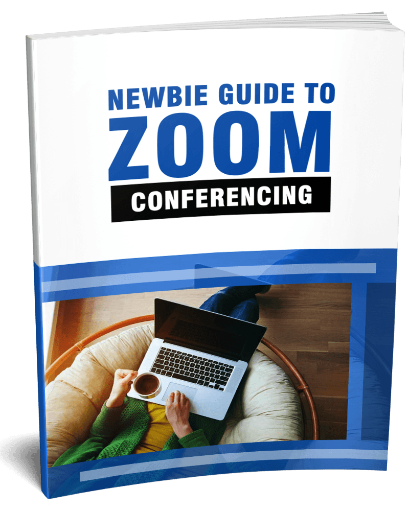 Cover for 'Newbie Guide to Zoom Conferencing' PLR eBook.