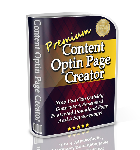 premium content optin page creator