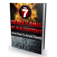 seven deadly sins plr content