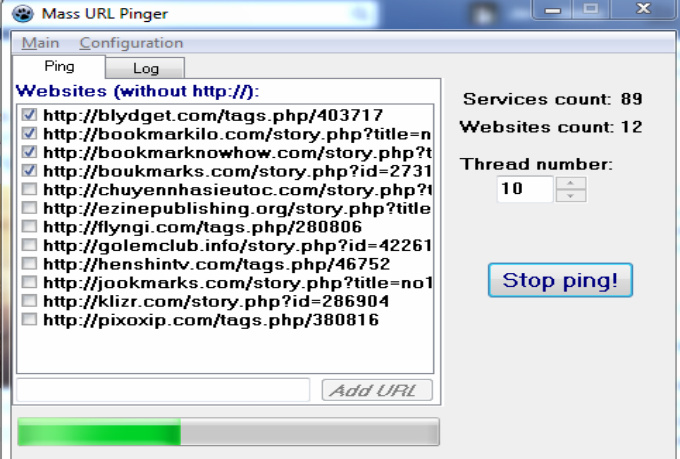 mass url pinger