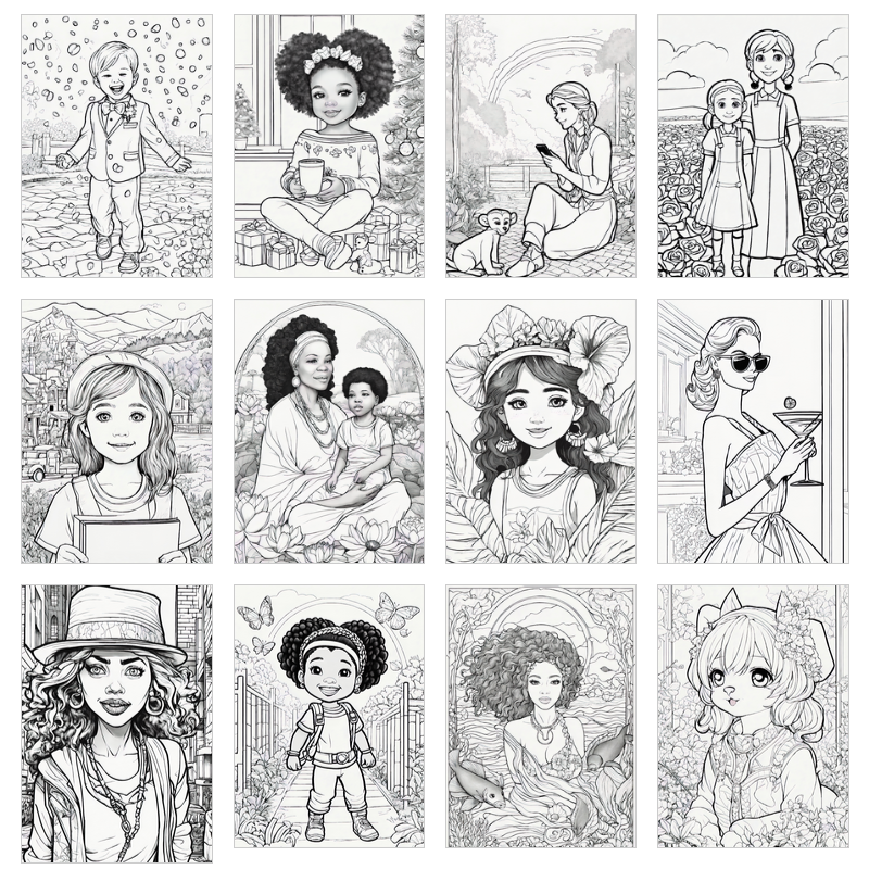 100+ printable human coloring pages kids