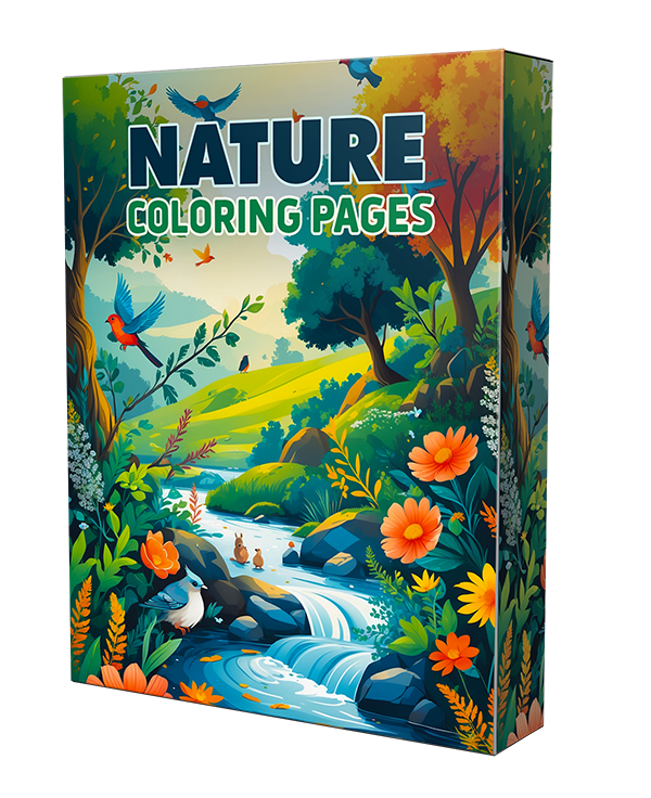 nature coloring pages - private license graphics