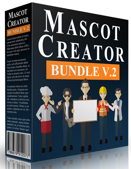 Mascot Creator Bundle - Graphics With Personal Use Rights mascot creator bundle