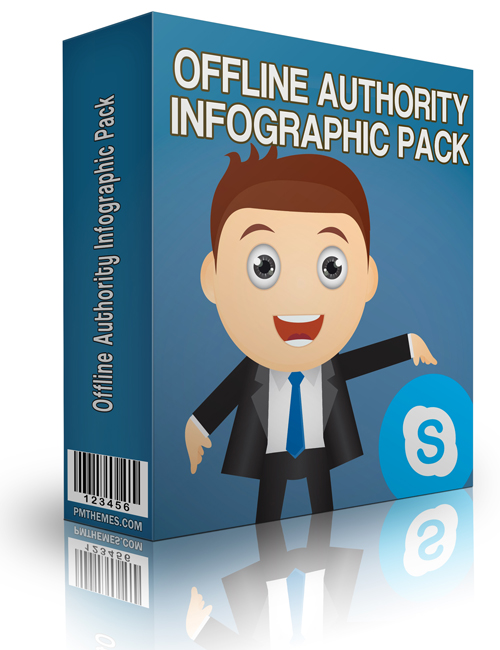 Offline Authority Infographic Pack Graphics with PLR offline authority infographic pack