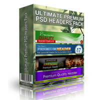 ultimate premium psd headers pack
