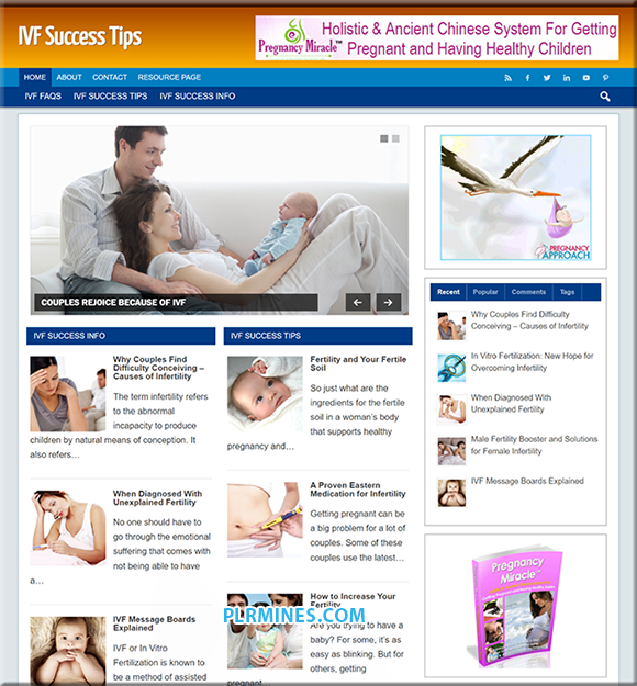 ivf success tips niche plr