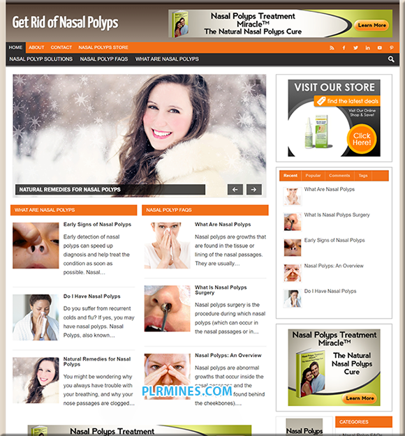 nasal polyps plr website