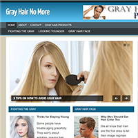 Gray Hair No More Blog with PLR gray hair no more blog
