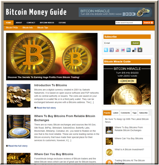 bitcoin niche plr blog