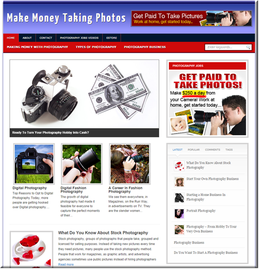 Make Money From Photography PLR make money photography plr