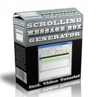 scrolling message box generator