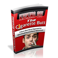 kicking off cigarette butt