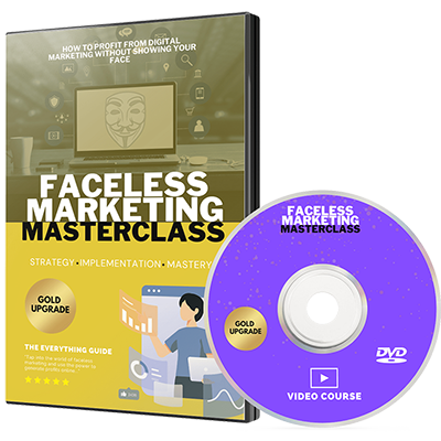 faceless marketing masterclass video - private license video