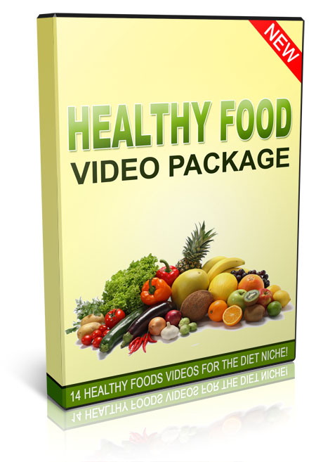 Healthy Food Videos Package with PLR License healthy food videos package