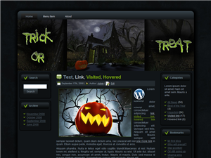 halloween witches house wp theme