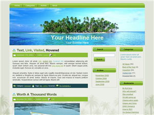palm tree island wp theme