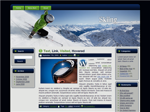 skiing wp theme