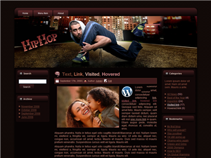hiphop wp theme