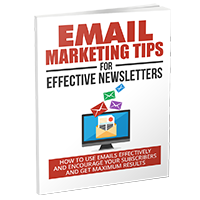 email marketing tips for effective newsletters PLR ebook