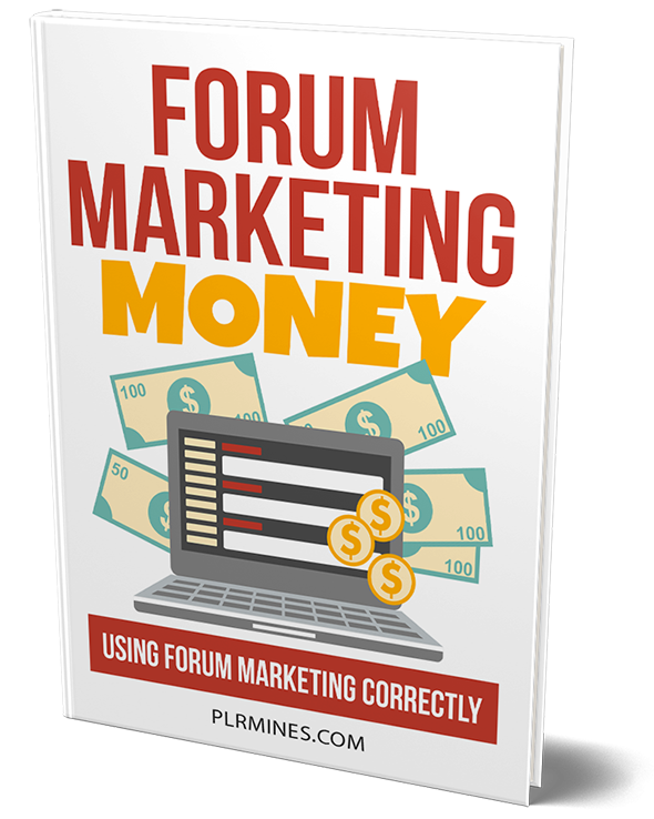 forum marketing money PLR ebook