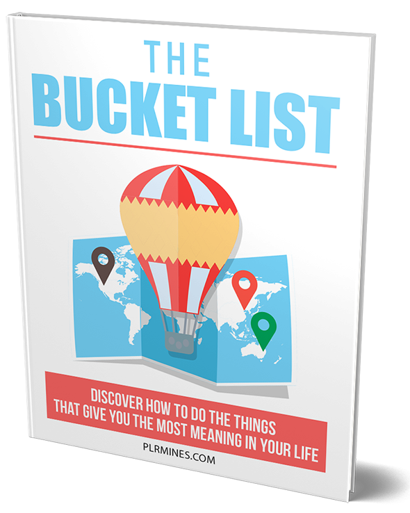 the bucket list PLR ebook