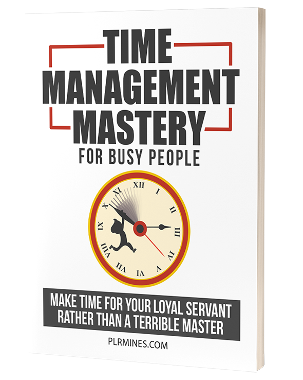time management mastery for busy people PLR ebook