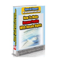 How to Make Insane Profits With Resale Rights