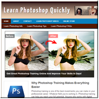 Learn Photoshop PLR Site