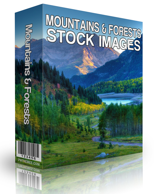 Mountains and Forests Stock Images