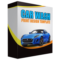 Car Wash Print Design Template