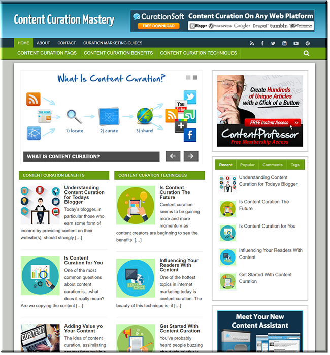 Content Curation PLR Blog