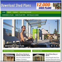 Shed Plans Ready Made WP Site
